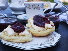 Enjoy a Devon Cream Tea with Val's homemade scones when you arrive at Forda Farm Bed and Breakfast, near Holsworthy and Bude, EX22 7BS.