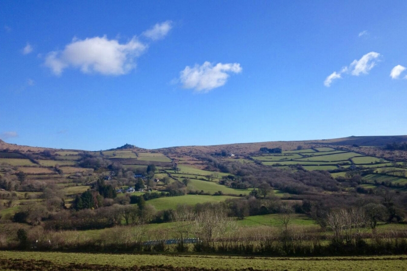 View of Widecombe-in-the-moor