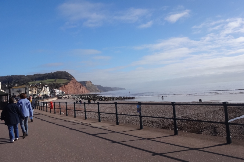 Sidmouth Esplanade Jurassic coastline 10 miles