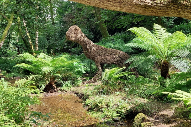 Canonteign falls dinosaur