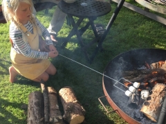 Toasting Marshmellows Yum ;)