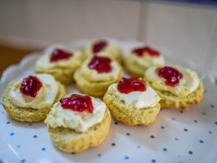 Enjoy a cream tea!