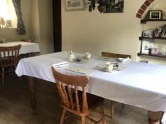 Dining room at Forda farm B&B close to the North Devon and Cornwall border, EX22 7BS