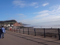 Sidmouth Esplanade Jurassic coastline 10 miles