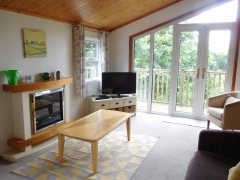 Open plan living overlooking the farm