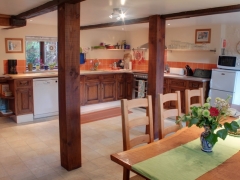 Large well equipped farmhouse kitchen
