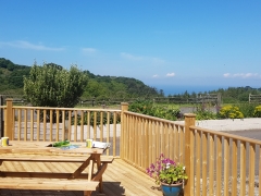 Decking overlooking the sea