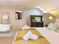 Attic room with slipper bath