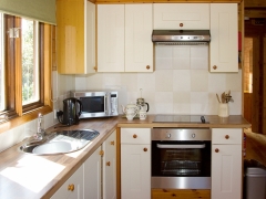 Self catering kitchen with everything you need on holiday