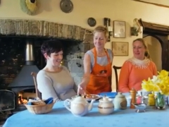 Breakfast in Medieval Dining Room