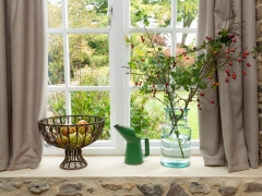 Window sill and view to garden