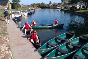 Tiverton canal boat hire