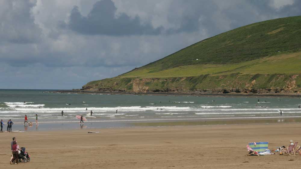 Saunton Sands is a perfect long beach for a dog walk. 