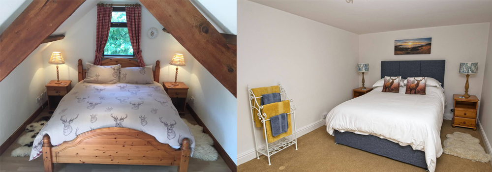 Beautiful Bedrooms at Pickwell Barton, self-catering accommodation in North Devon.
